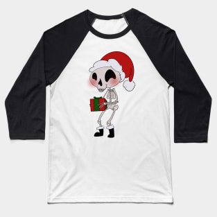 Christmas Skeleton Baseball T-Shirt